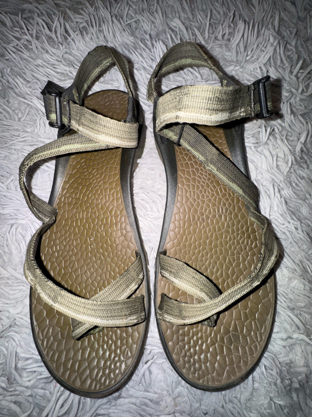 Chaco Z/1 Men’s Size 11 Olive Green Adjustable Strap Hiking Sport Sandals